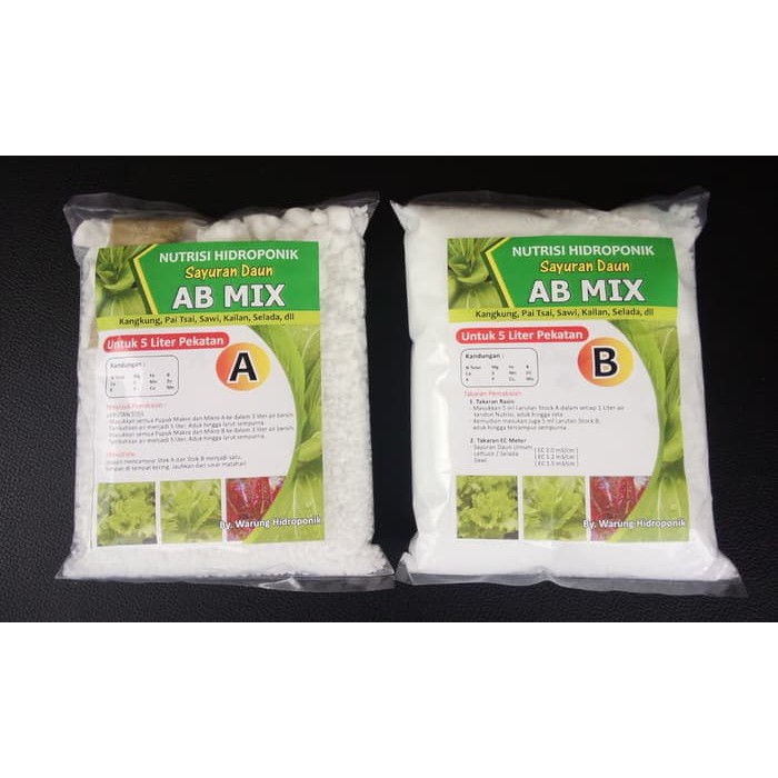 NITRISI / PUPUK HIDROPONIK AB MIX 5 LITER SAYURAN DAUN