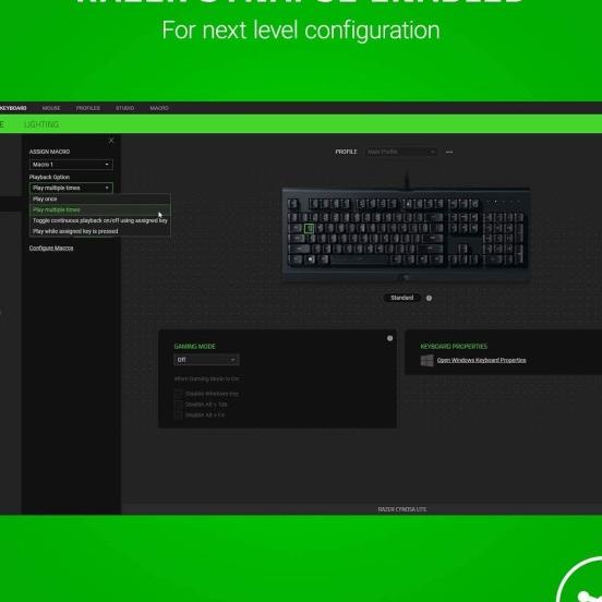 Razer Cynosa Lite Chroma Rgb Gaming Keyboard
