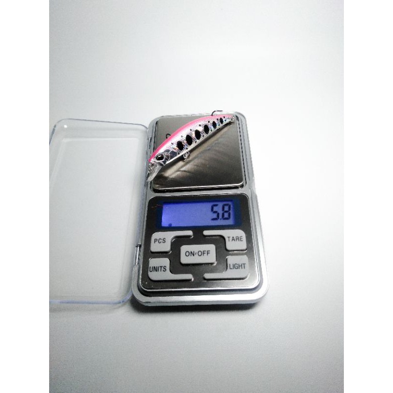 umpan pancing/lure 60S pink 6cm berat 6gram