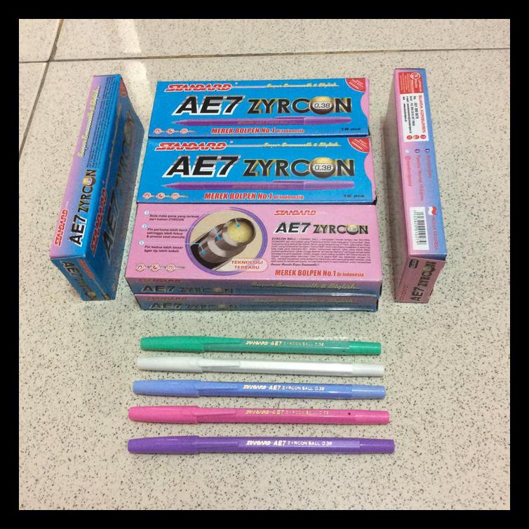 

Pulpen Standard Ae-7 0.38 Warna / Pulpen Ae-7 0.38 Bermutu