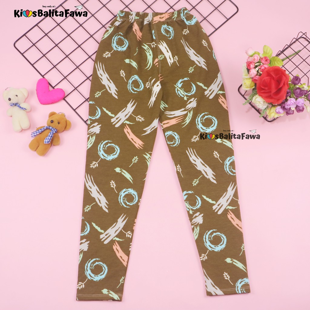 [IMPORT] Legging Nara uk 8-10 Tahun / Leging Motif Anak Perempuan Premium Tebal Celana Ketat Panjan