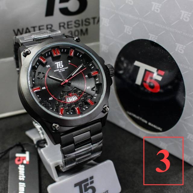 Jam Tangan Pria T5 H3557 T5 H 3557 original water resist bergaransi free box