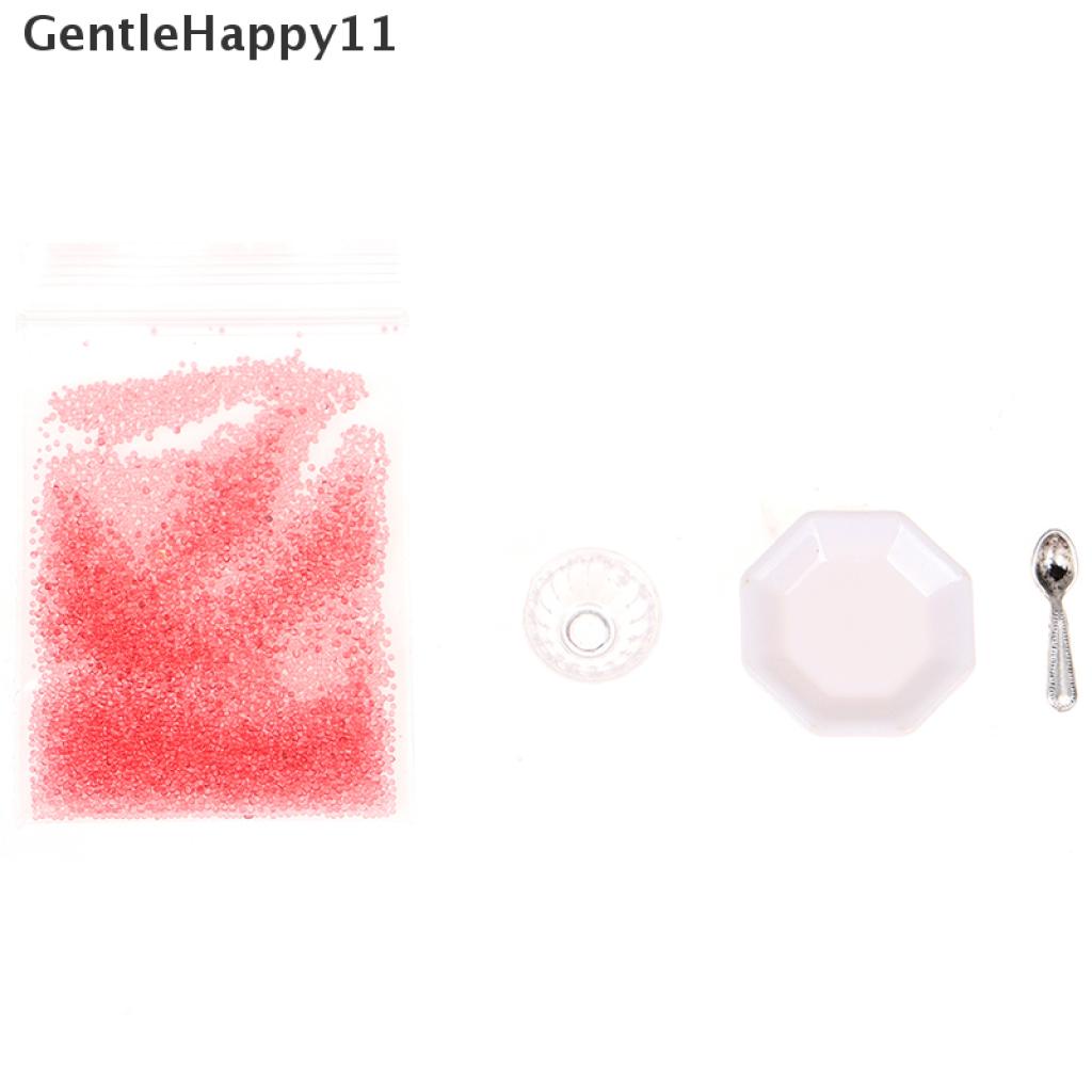 Gentlehappy 1 Set Mainan Miniatur Mangkuk Caviar + Sendok + Nampan Gaya Jepang Untuk Aksesoris Rumah Boneka 1: 12