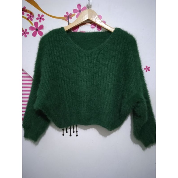 Rajut fuzzy hijau