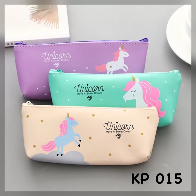 KP015 KOTAK PENSIL KAIN UNICORN Shopee Indonesia