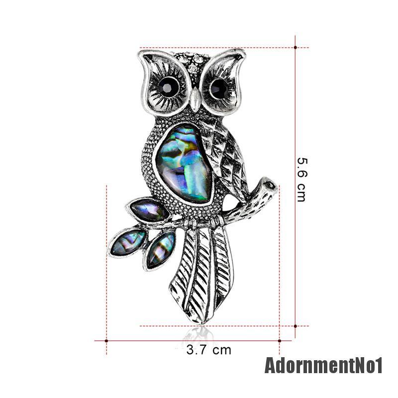 (Adornmentno1) Bros Pin Enamel Burung Hantu Vintage Untuk Wanita