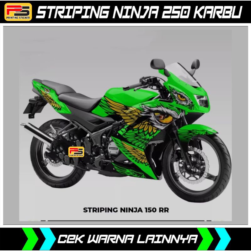 STRIPING/STICKER DECAL NINJA 150 RR SE 2015/NINJA RR 150 NEW
