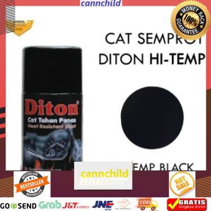 [Bisa COD] Diton Premium DHT-B Hitemp Black Doff Tahan Panas cat untuk knalpot Termurah