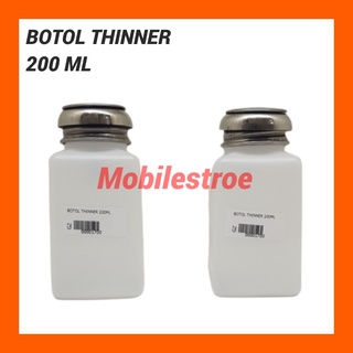 Jual BOTOL TINNER 200ML / POMPA TEMPAT TINNER CAIRAN THINER TINER ...