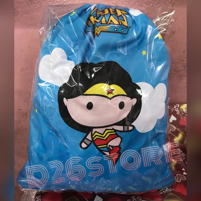Tas Ransel Serut Wonder Woman Justice League Sansan Wawa ORIGINAL