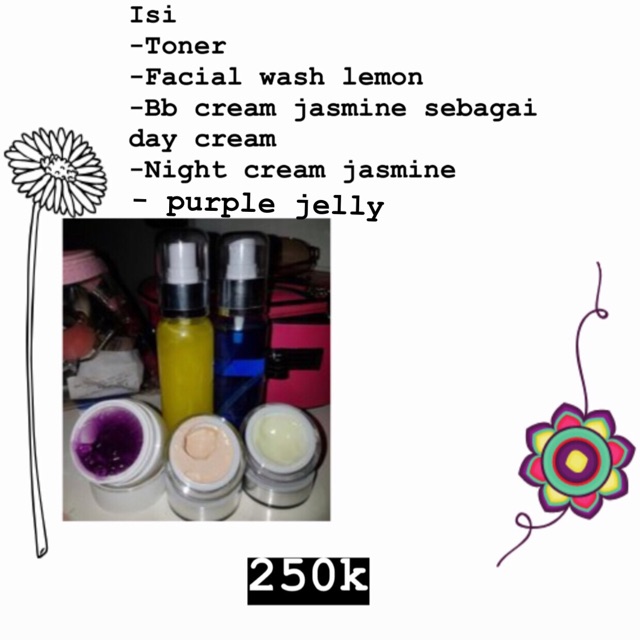 Paket glowing with bb cream jasmine