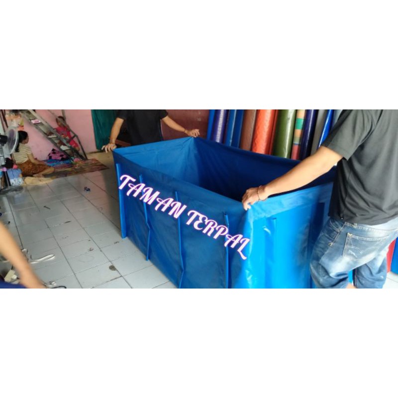 TERPAL KOLAM SLOT PIPA 1x2x1 ORCHID/KOLAM PARALON/KOLAM IKAN/KOLAM ORCHID/TERPAL IKAN/KOLAM KOTAK