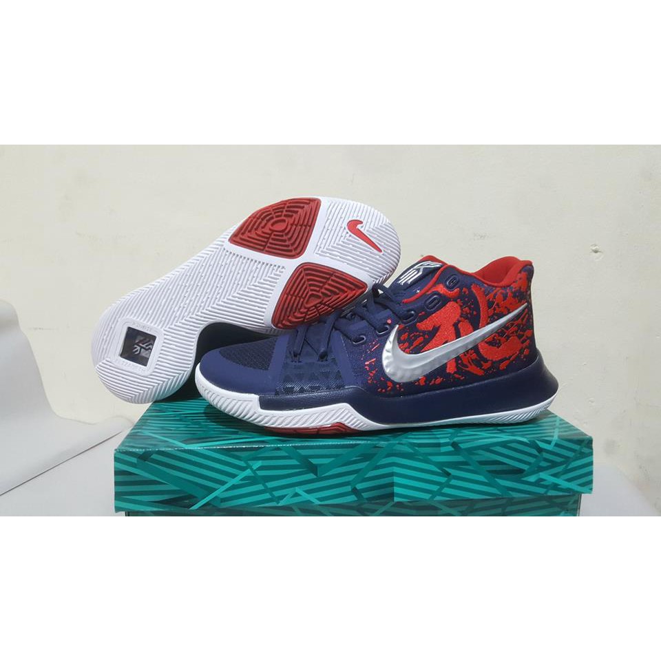 Sepatu Basket Kuliah(FREE KAOS KAKI) Sepatu Basket Nike Kyrie 3 Samurai NAVY