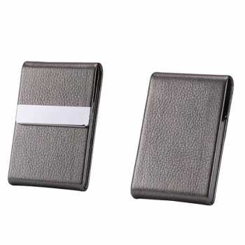 Kotak Bungkus Rokok Elegan Leather Cigarette Case / Kotak Bungkus Rokok Elegan Aluminium Cigarette Case / Tempat Wadah Rokok Keren Mewah Ringan Tidak Mudah Berkarat / Tempat Rokok Murah Original Minimalis Tempat Rokok Unik Murah Keren Case Rokok Custom