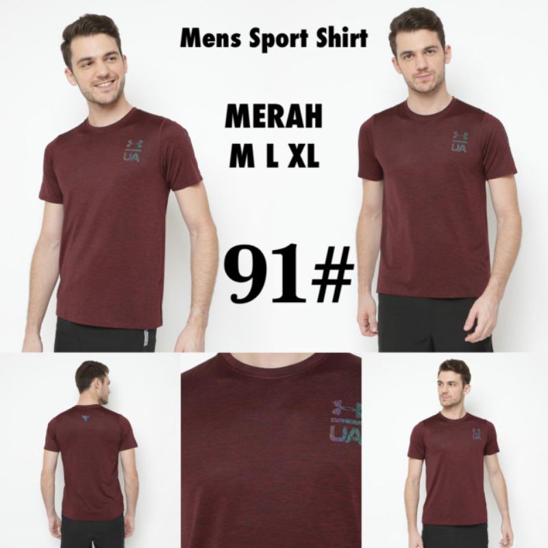 Baju kaos olahraga pria / kaos fitnes gym lari import