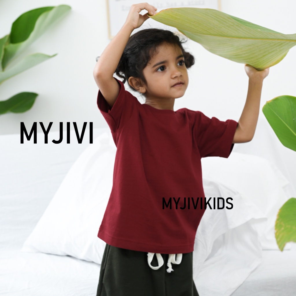 KAOS ANAK POLOS LENGAN PENDEK BY MYJIVIKIDS