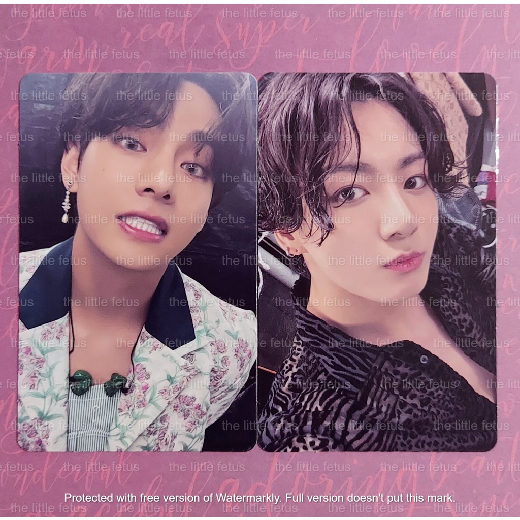 ❗❗READ DESC❗❗] BTS OFFICIAL PHOTOCARD PC MAP OF THE SOUL ONE MOTS ONE DVD TAEHYUNG V JUNGKOOK JK