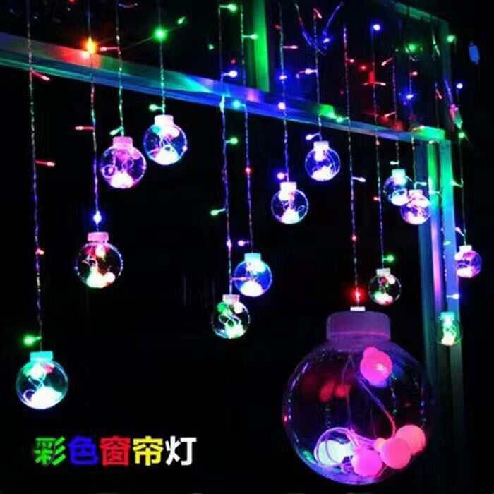 LAMPU NATAL LAMPU SERI BOLA RGB