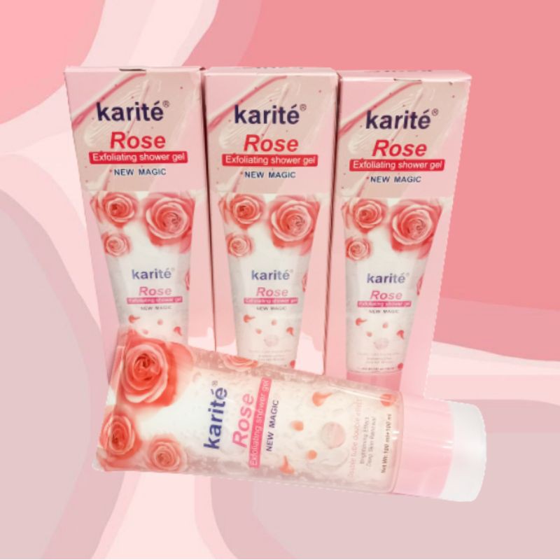 PROMO!!!SHOWER GEL/BODY SCRUB ROSE KARITE 68104