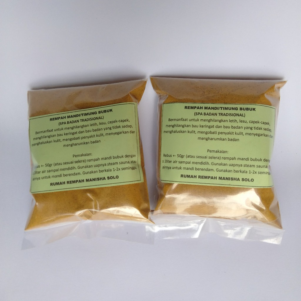 Bubuk Rempah Mandi Spa Tradisional 100gram / Bubuk Timung Wangi Spa Badan Tradisional