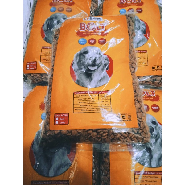 BOLT DOG REPACK 1KG MAKANAN ANJING