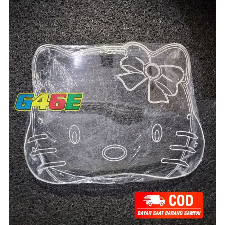 windshield hello kitty / windshield variasi / windshield motor / pelindung motor depan (sudah termas