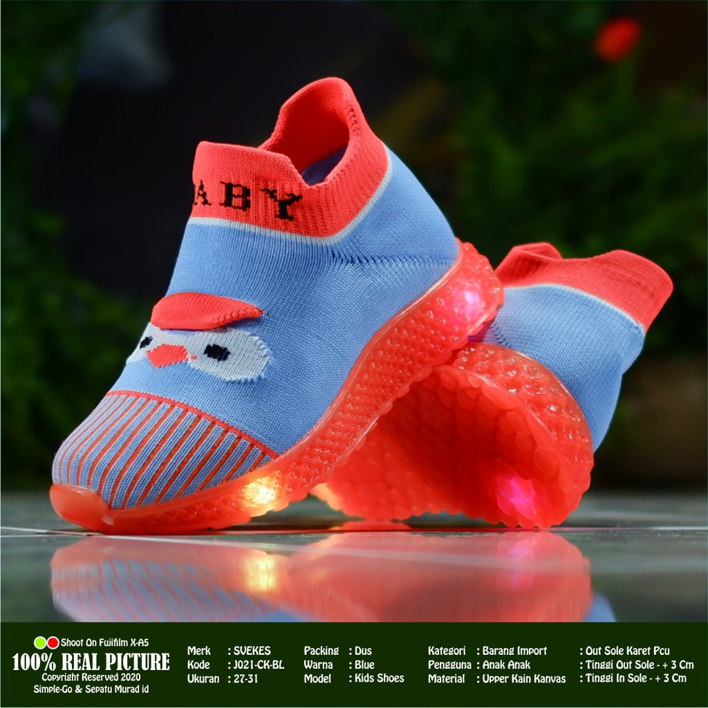 Sepatu import korea anak anak model slipon selop untuk paud SVEKES J021C - J017C 27-31