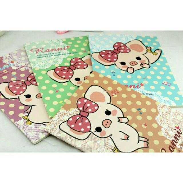 

Korean Stationary Educationshop Notes Piggy B5 Tk12-127