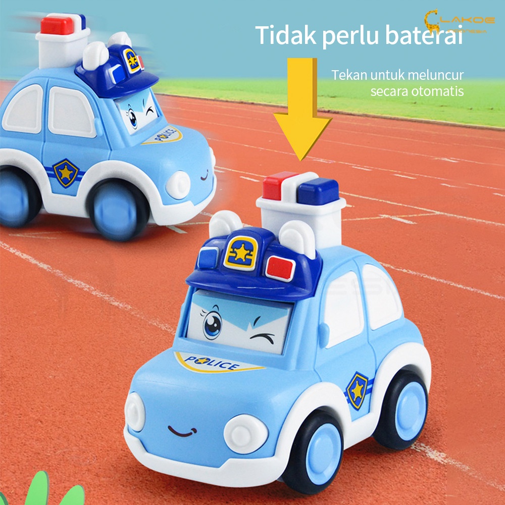 LAKOE mobil polisi mainan mobil mobilan anak bayi