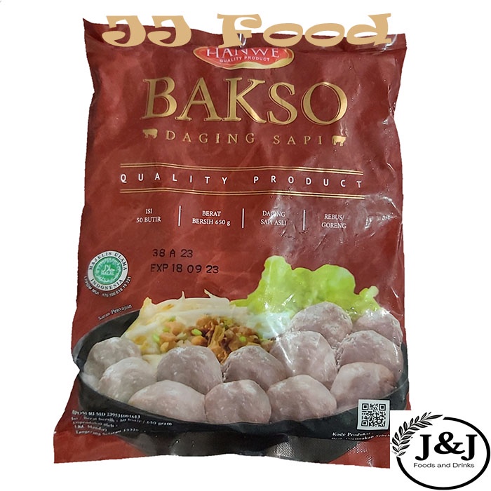 

Hanwe Bakso Daging Sapi 650Gram (Isi 50 Pcs)