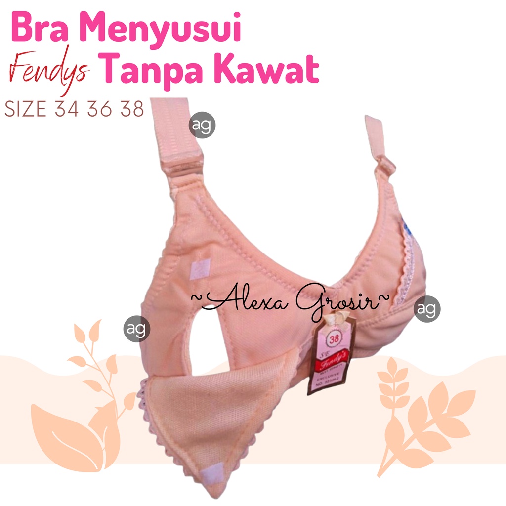 BH MENYUSUI TANPA KAWAT DAN BUSA CUP KECIL SIZE 34-36-38 BRA MENYUSUI FENDYS