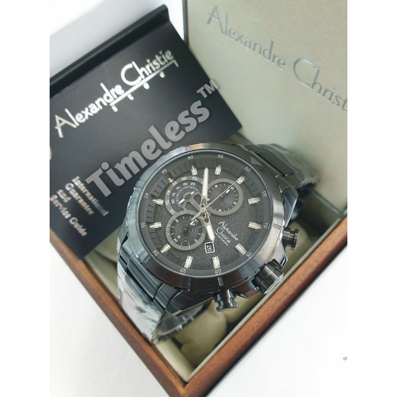 Jam Tangan Pria Alexandre Christie AC 6508 MC Black
