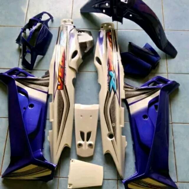 Full body halus vega r lama biru putih