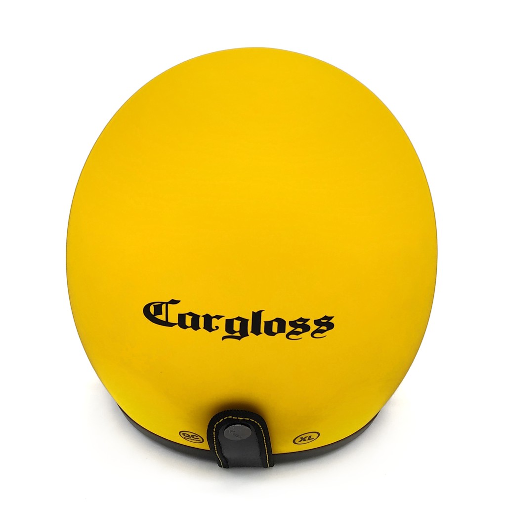 Helm Cargloss Retro Yellow Doff + Kaca Snail Smoke