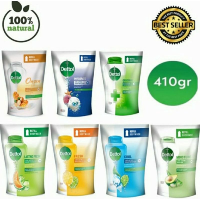 Jual dettol body wash 410 ml Indonesia