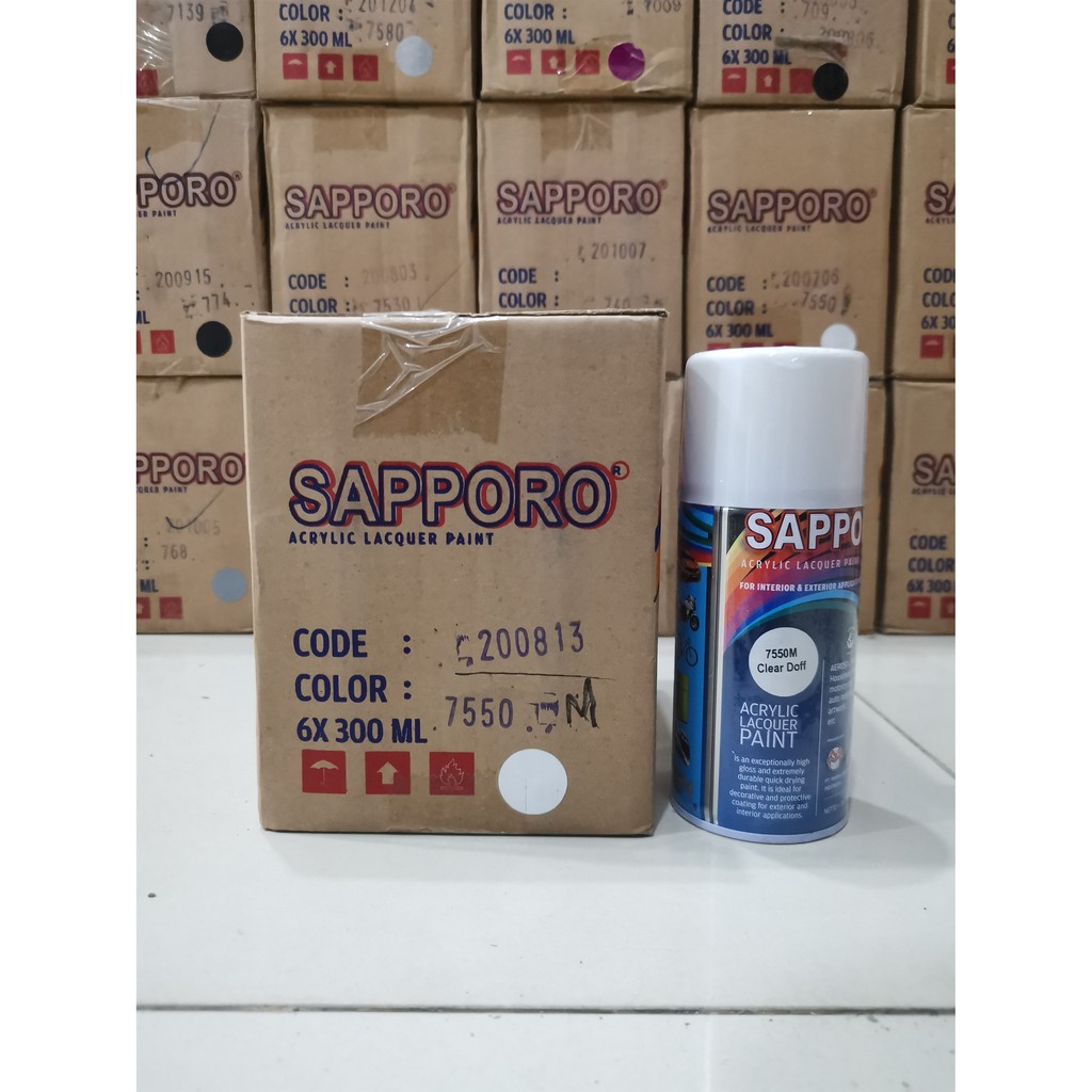 Cat Semprot Sapporo Paint 7550M Clear Doff
