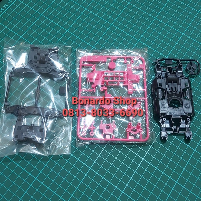 COD Tamiya #95061 - Avante Mk.Ii Pink Special Clear Body Ms Chassis - Chassis Only MURAH