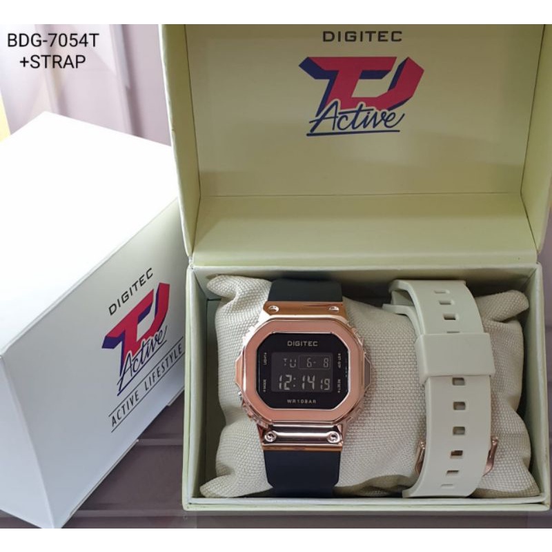 Jam Tangan Wanita Digital Digitec Original BDG-7054T Tahan Air Garansi Resmi 6 Bulan