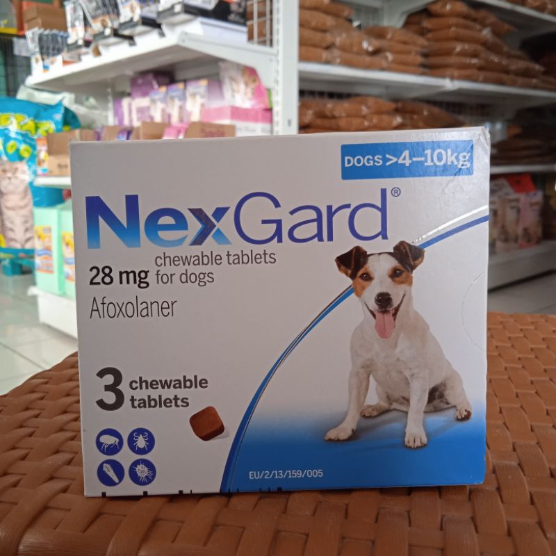 NEXGARD BERAT 4-10KG (1 TABLET) OBAT KUTU ANJING AMPUH / NEXGARD ORIGINAL