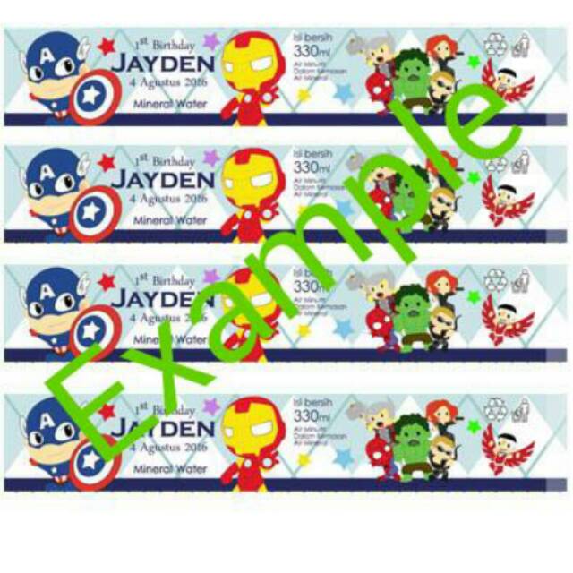 Label air mineral Avenger