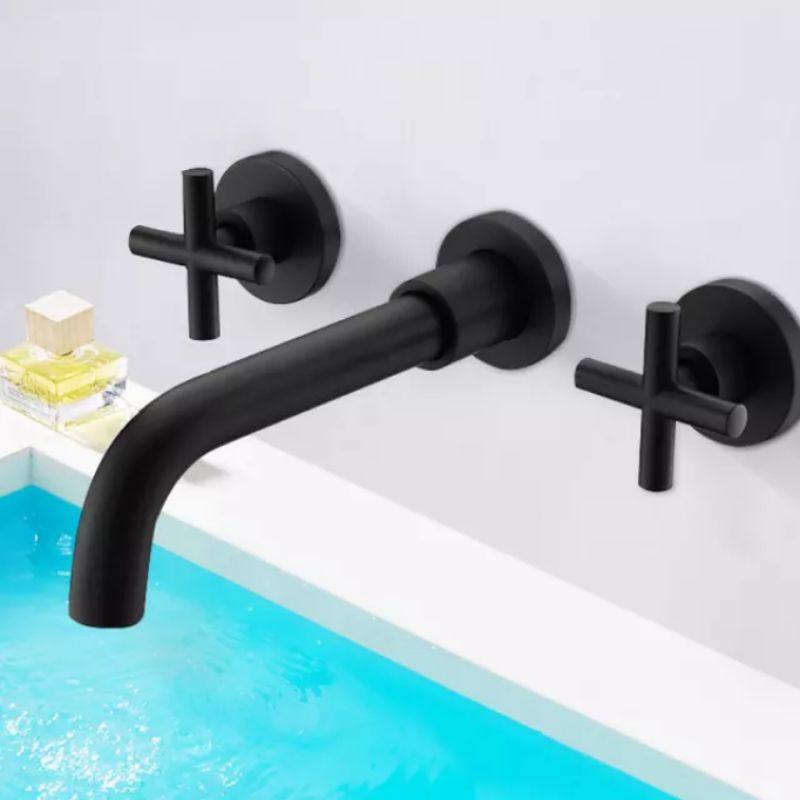 kran dinding panas dingin kran bathtub panas dingin hitam