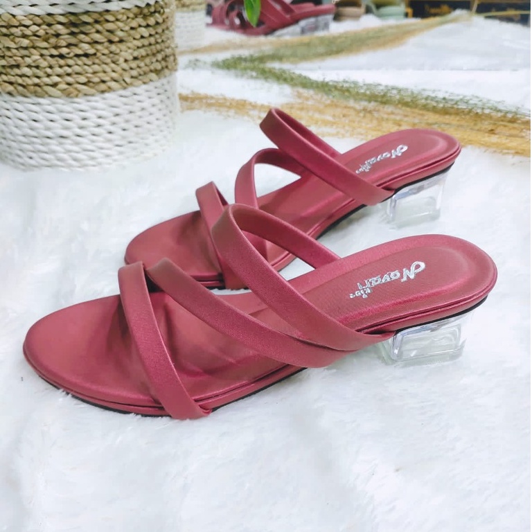 Sandal Anak Hak Kaca 3cm Novari A02