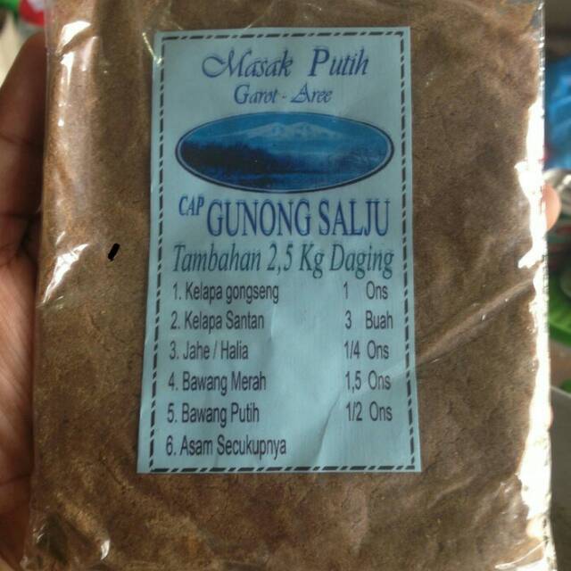 

Bumbu Masak Putih khas Aceh untuk 2,5 kg daging