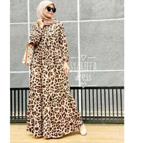 TRXX3j3I--Gamis leopard standar jumbo/ gamis motif macan tutul