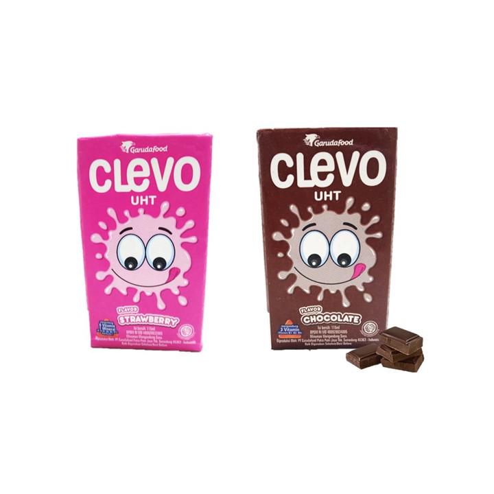 

Clevo Susu UHT Rasa Stroberi 115 ml + Clevo Susu UHT Rasa Coklat 115 ml