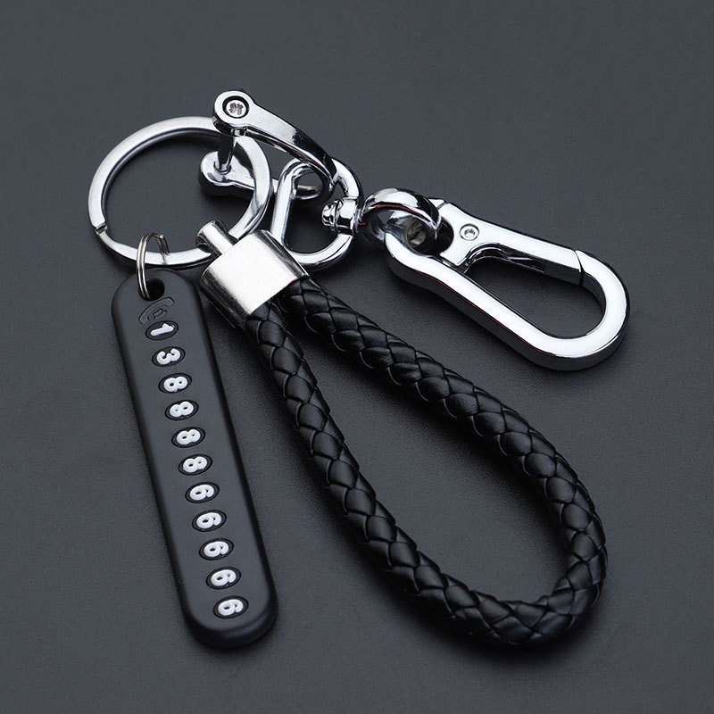 Gantungan Kunci Motor Mobil Kulit Genuine Leather Keychain Premium