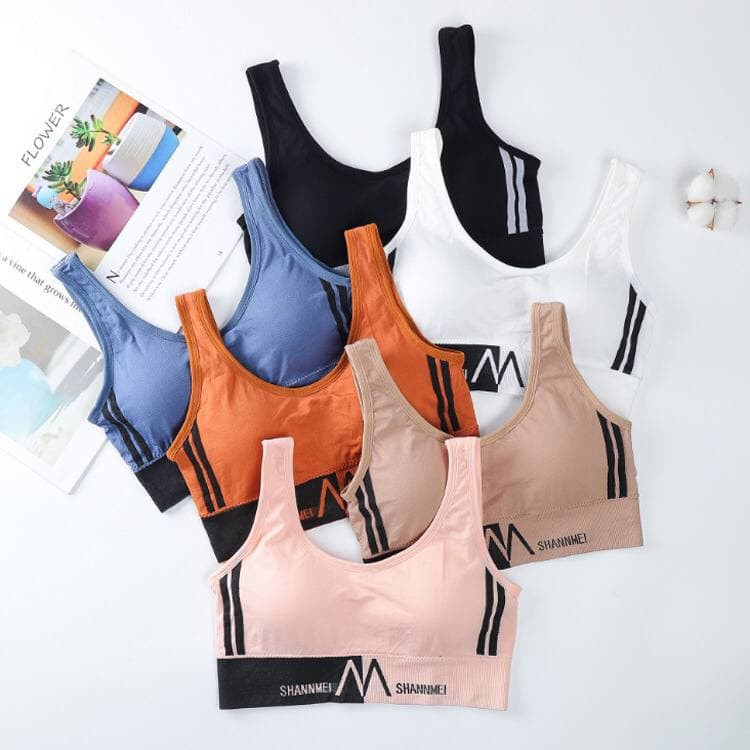 LF - BH WANITA TANPA KAWAT BRA SPORT PAKAIAN WANITA BRA PUSH UP IMPORT BRA27