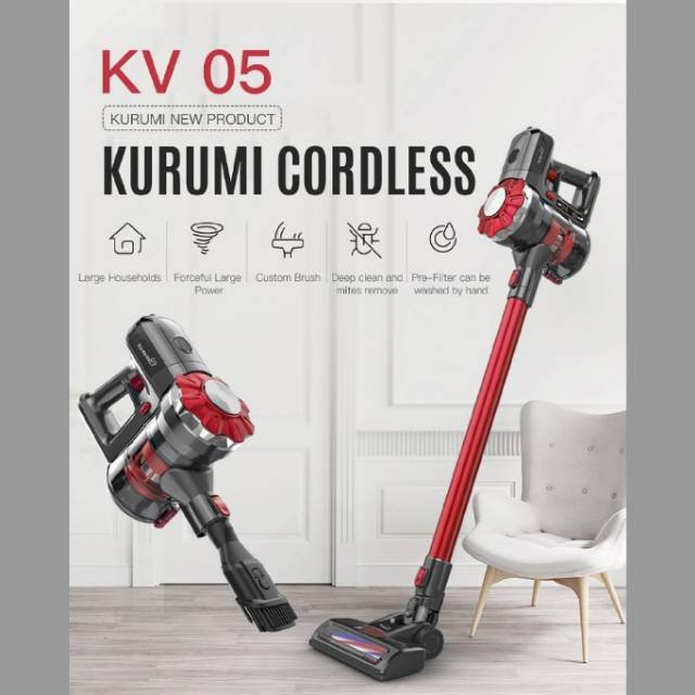 Kurumi KV 05 Cordless Stick Vacuum Cleaner