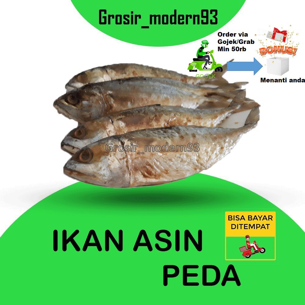 

IKAN ASIN PEDA PUTIH 200GRAM