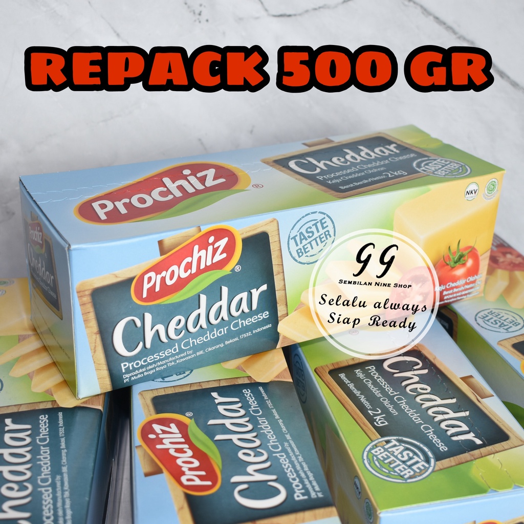 

Keju Prochiz PREMIUM 500 Gram Cheddar Cheese Chedar Chesee Procheez Chese